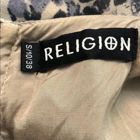 religion By ASOS Pleated Asymmetrical Dress Sz S - Picture 10 of 11